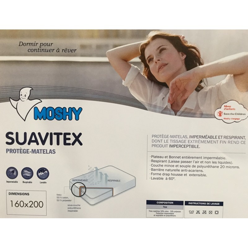 Protège matelas MOSHY Intégral 360 - Cambrils 140x190 Pas Cher 